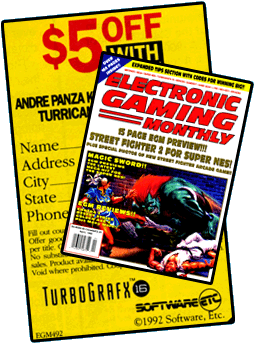  EGM April '92 and Software Etc. Coupon 